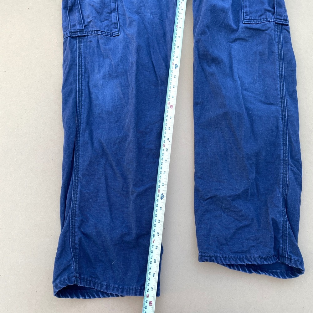 Carhartt Cargo Pants Mens 35x34 Blue Workwear FR Flame Resistant FRB240 DNY - Picture 8 of 9